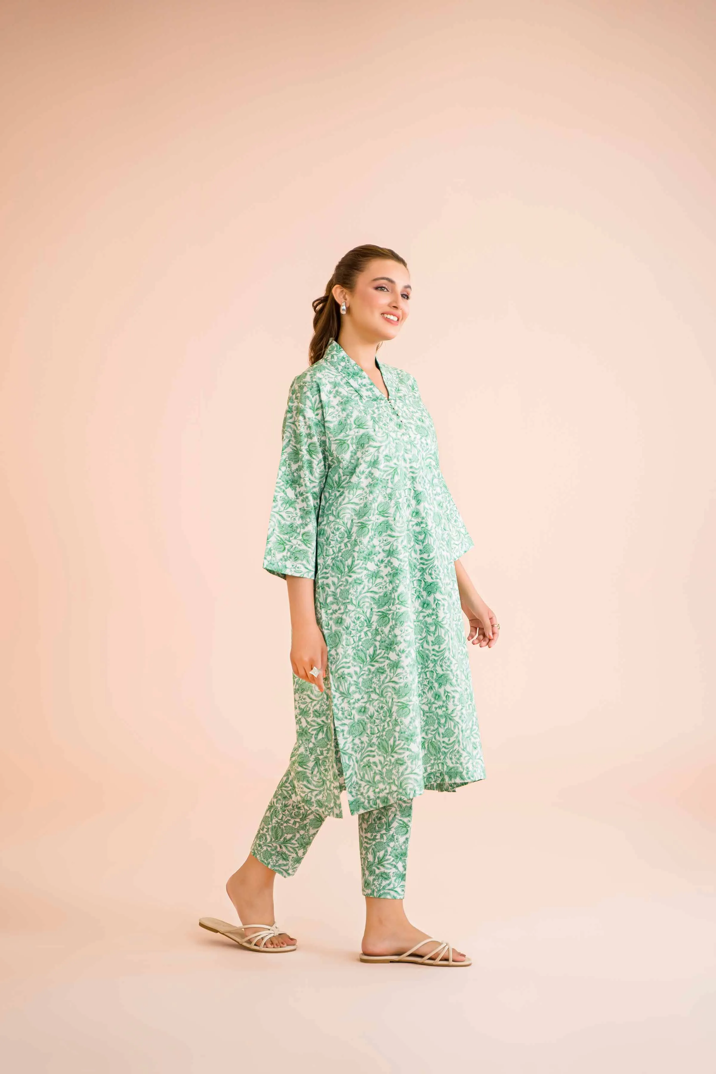 2 Piece - Printed Suit - PE24-402
