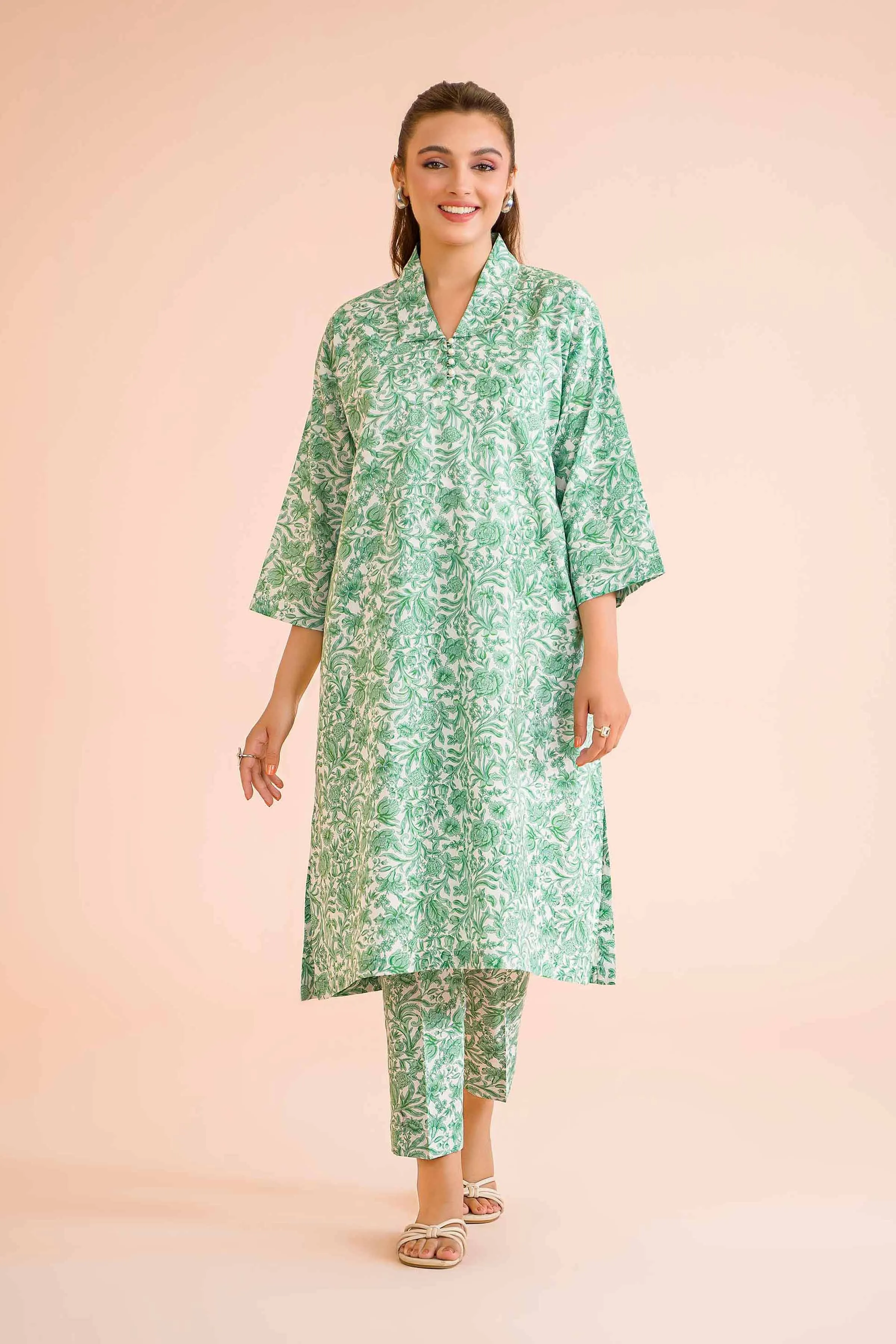 2 Piece - Printed Suit - PE24-402
