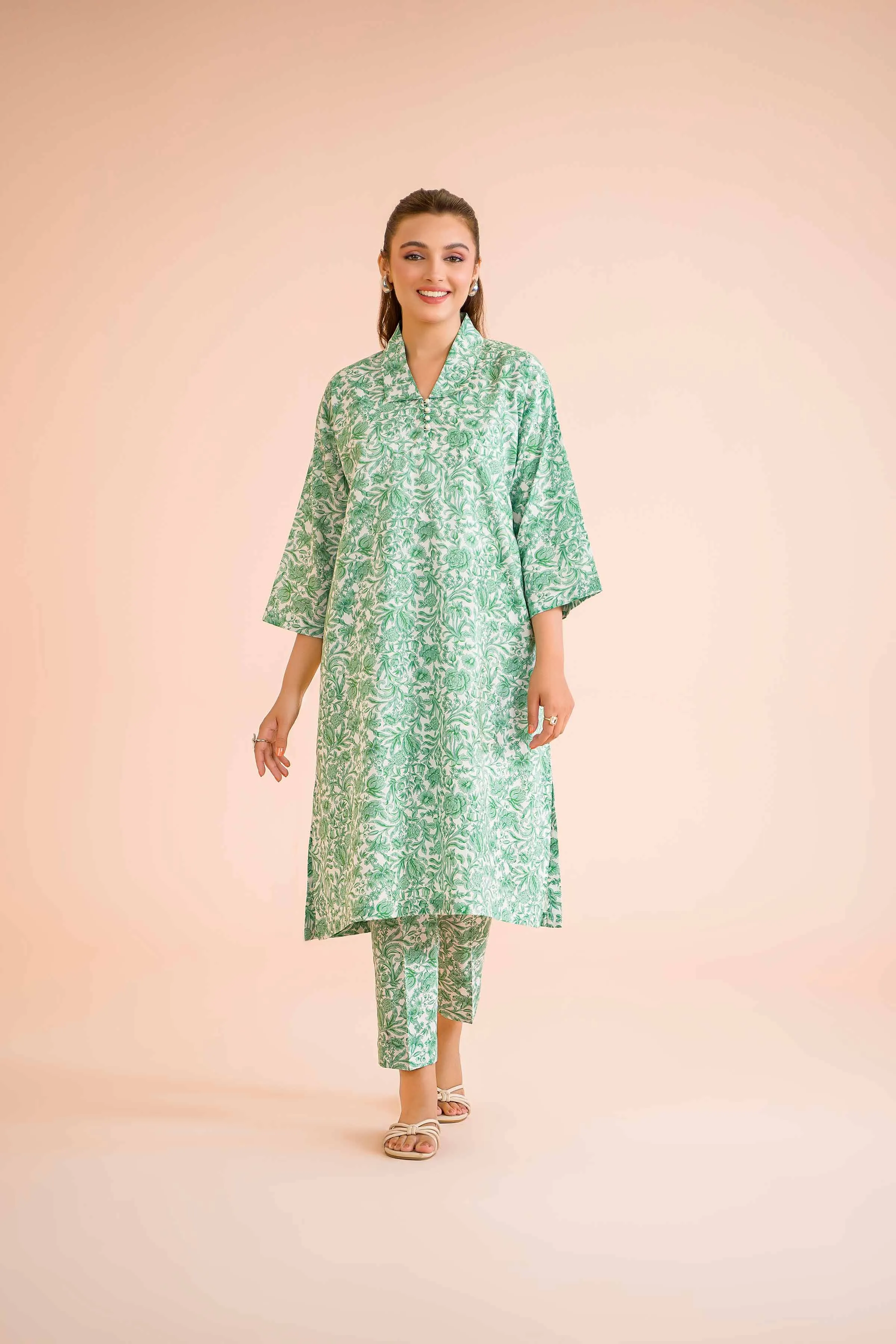 2 Piece - Printed Suit - PE24-402