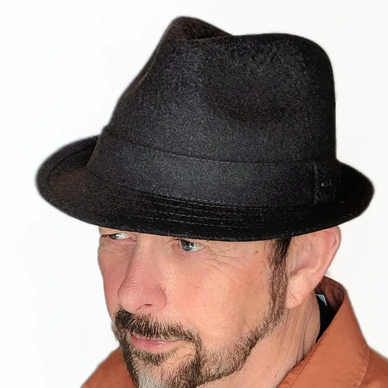 410 Wool Men's Fedora in Charcoal