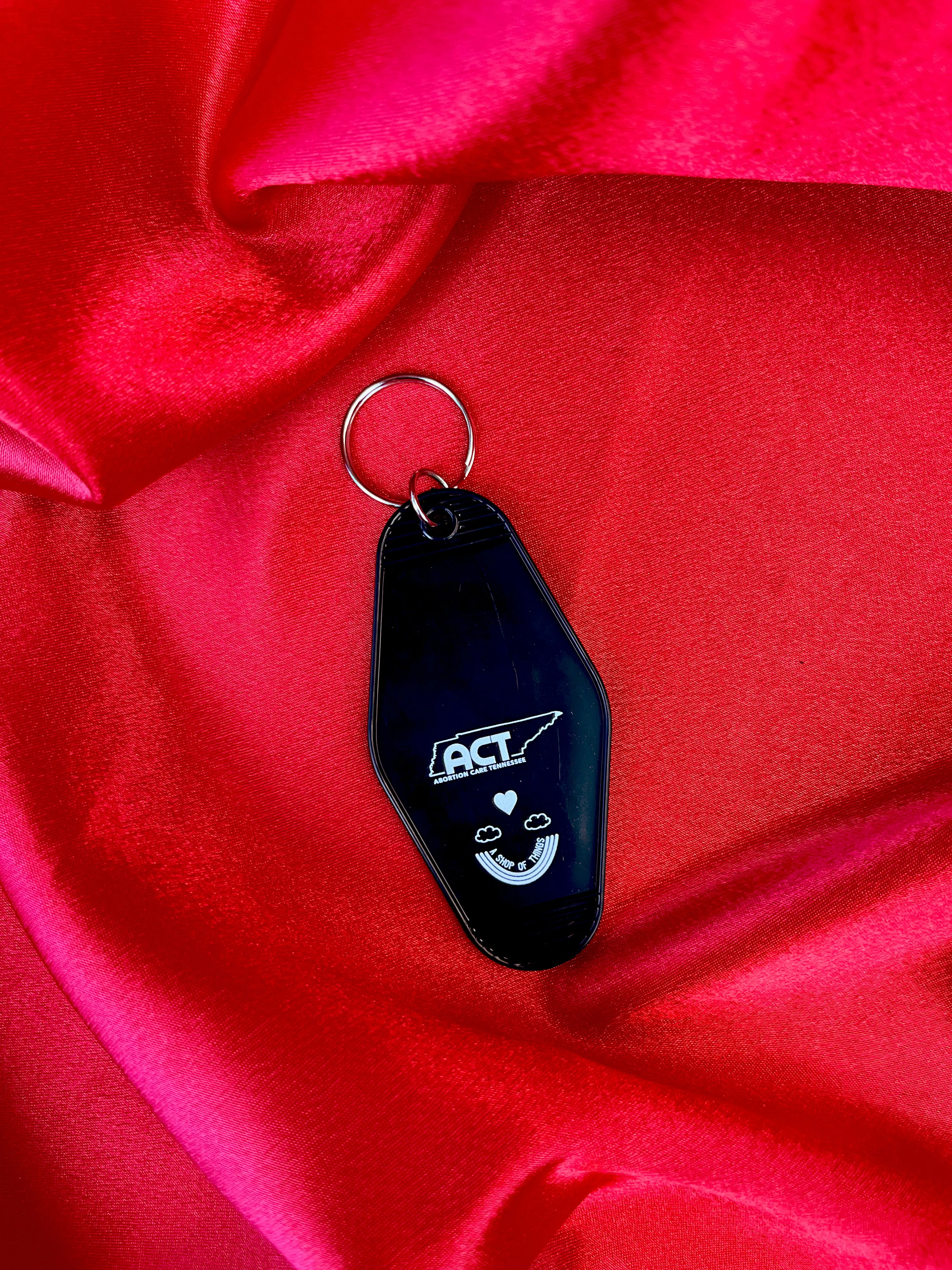 Abortion Forever Metal Motel Keychain