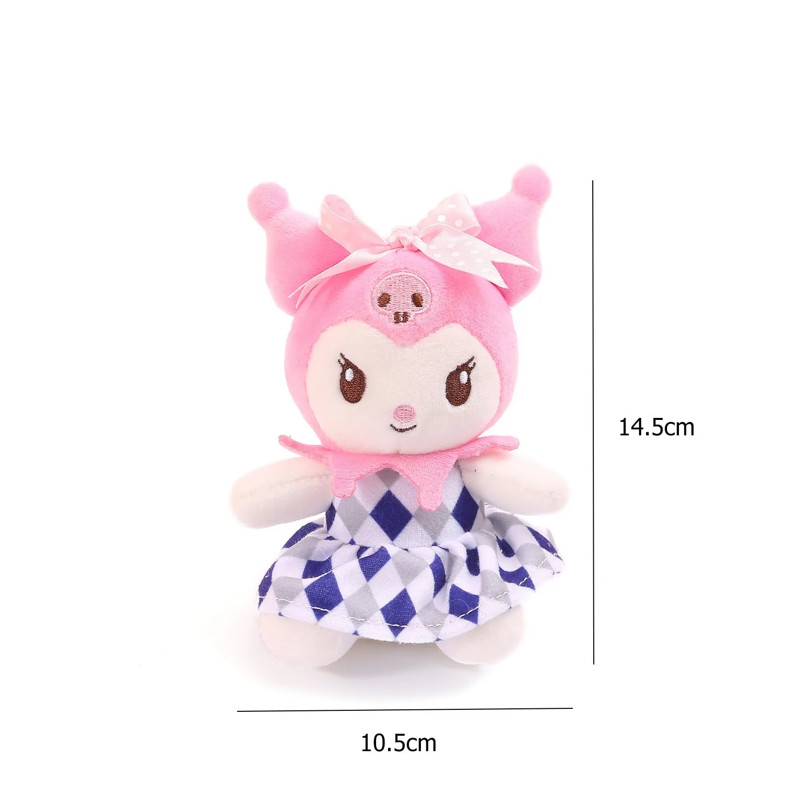 Angry Kuromi  Soft Toy Keychain