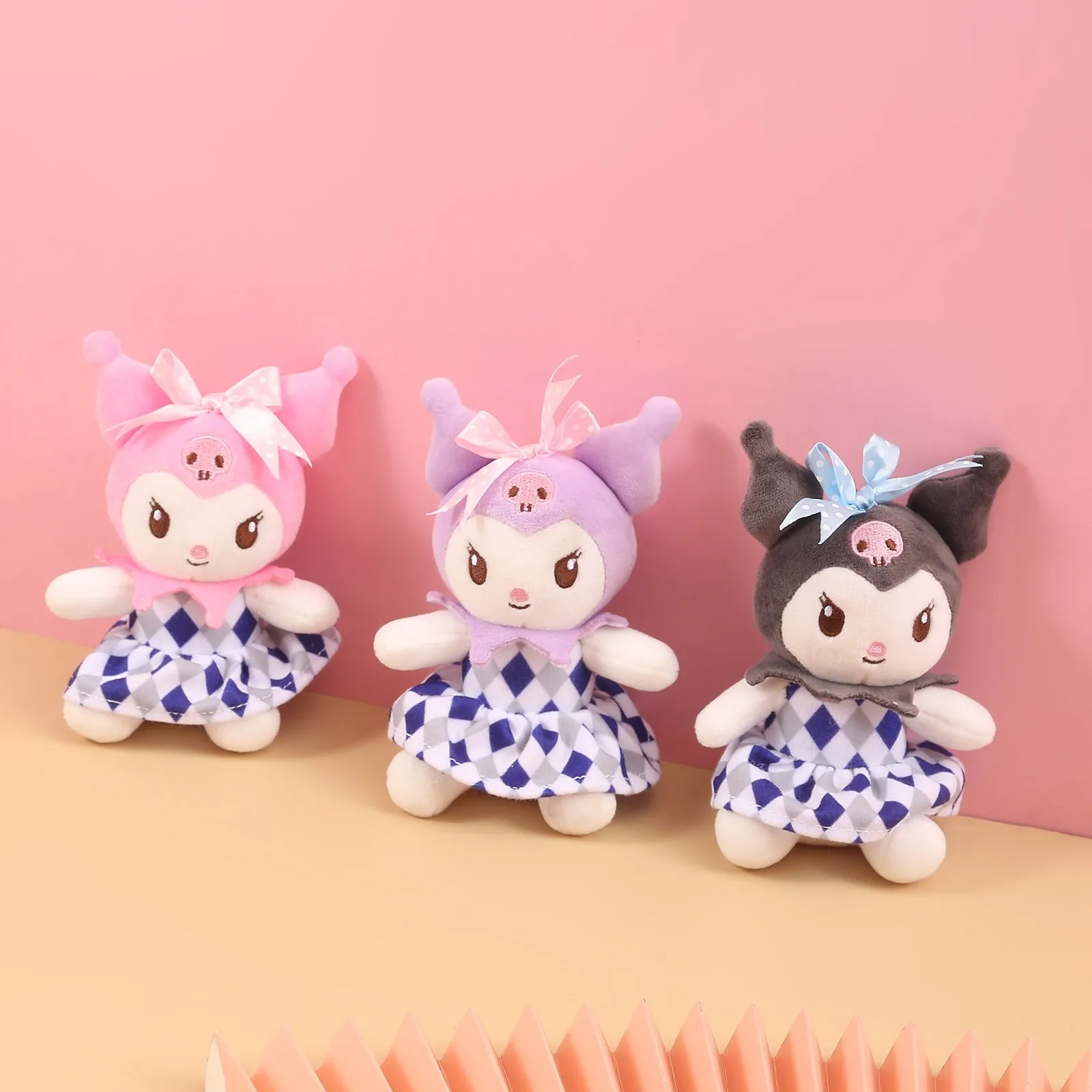Angry Kuromi  Soft Toy Keychain