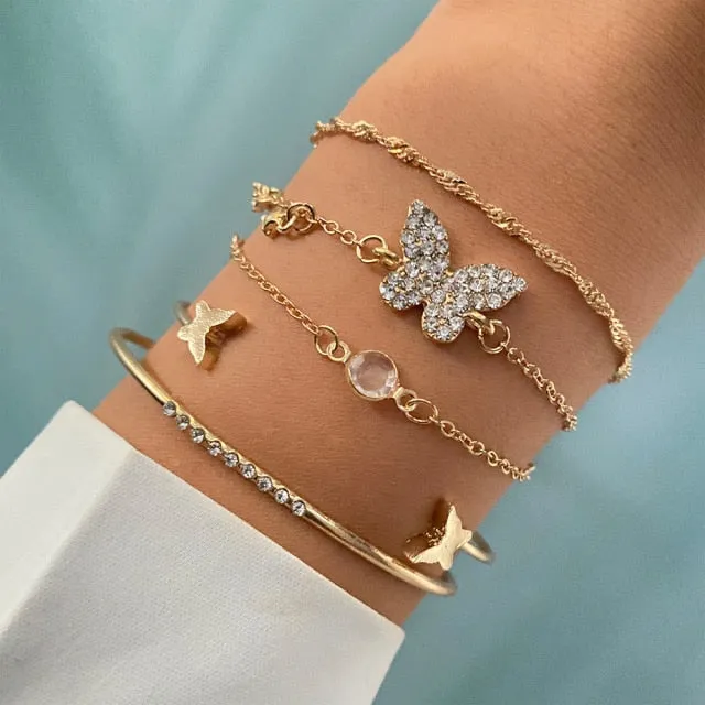 Bohemian Butterfly Bracelet Sets