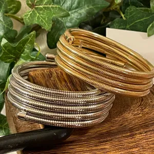 Bracelets - Omega Wrap Bangle Bracelet