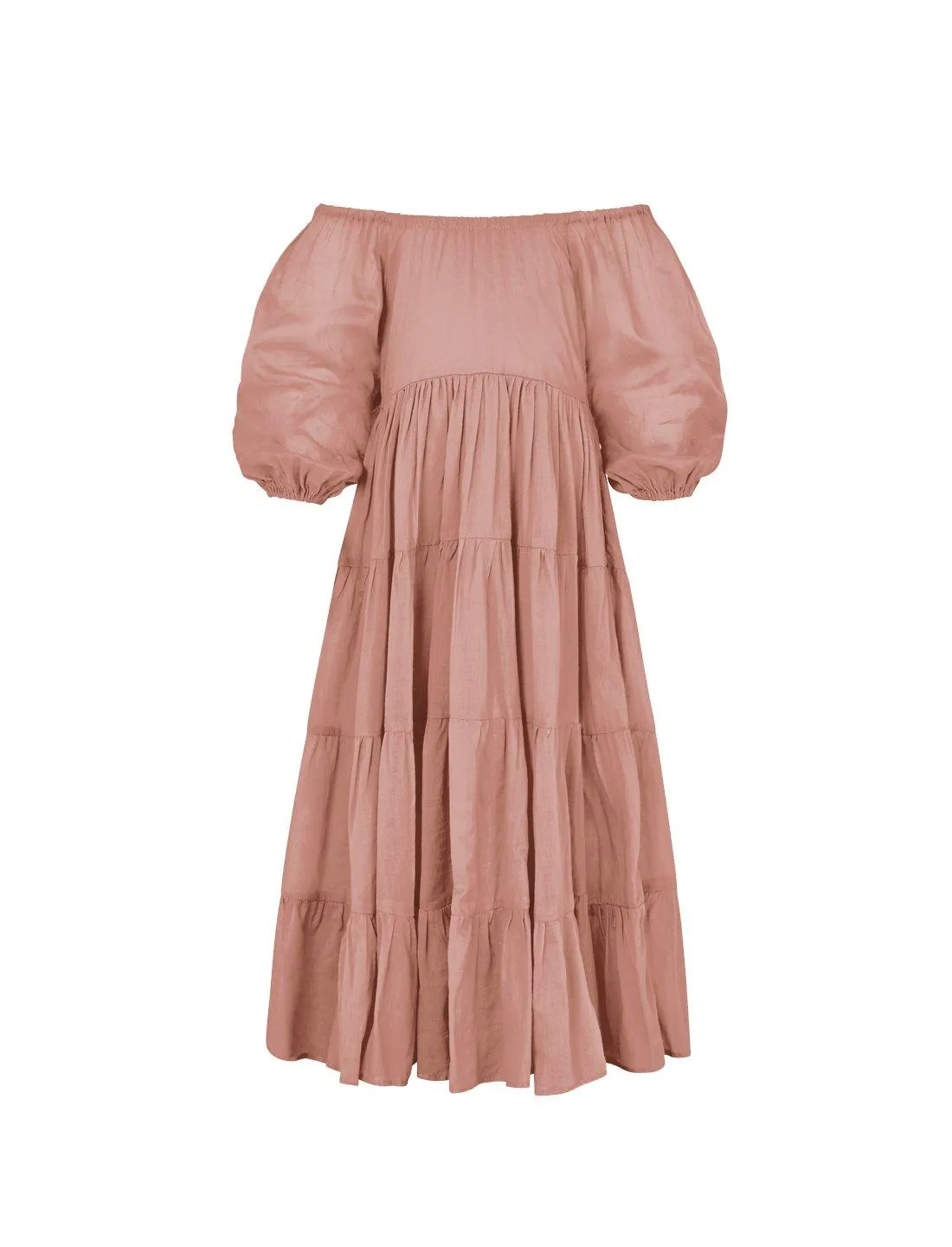 Brielle Full Sleeve Tiered Little Girls Dress