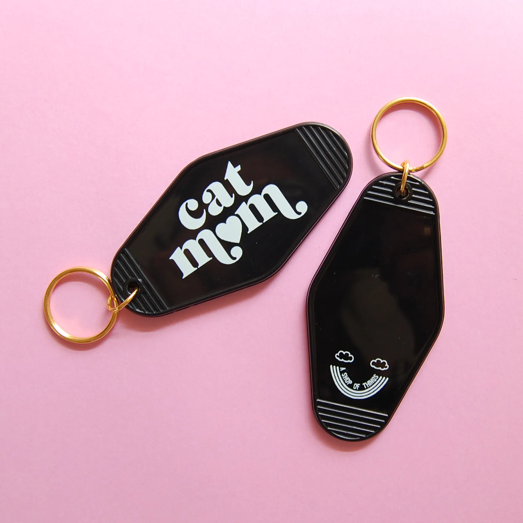 Cat Mom Keychain