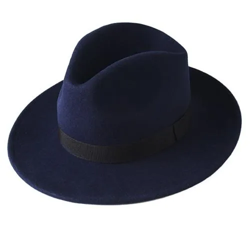 Classic Wool Felt Fedora Hat