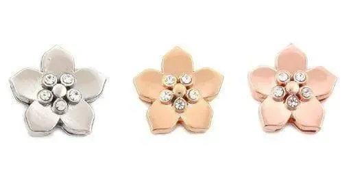 ClaudiaG 5 Stone Flower Charm for Slider Collection Bracelets