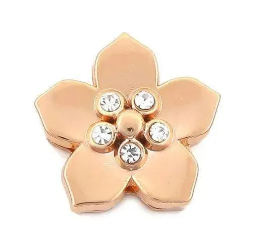 ClaudiaG 5 Stone Flower Charm for Slider Collection Bracelets