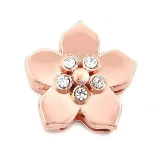ClaudiaG 5 Stone Flower Charm for Slider Collection Bracelets