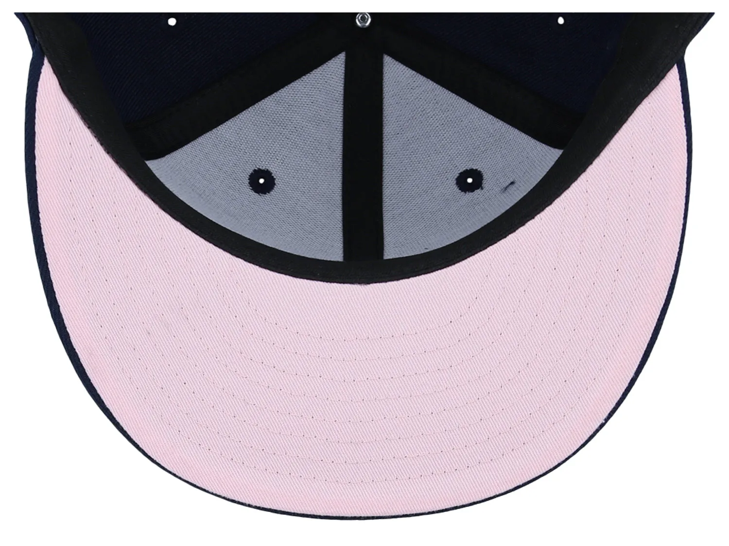 Crowns By Lids Dime Snapback UV Cap - Navy/Pink