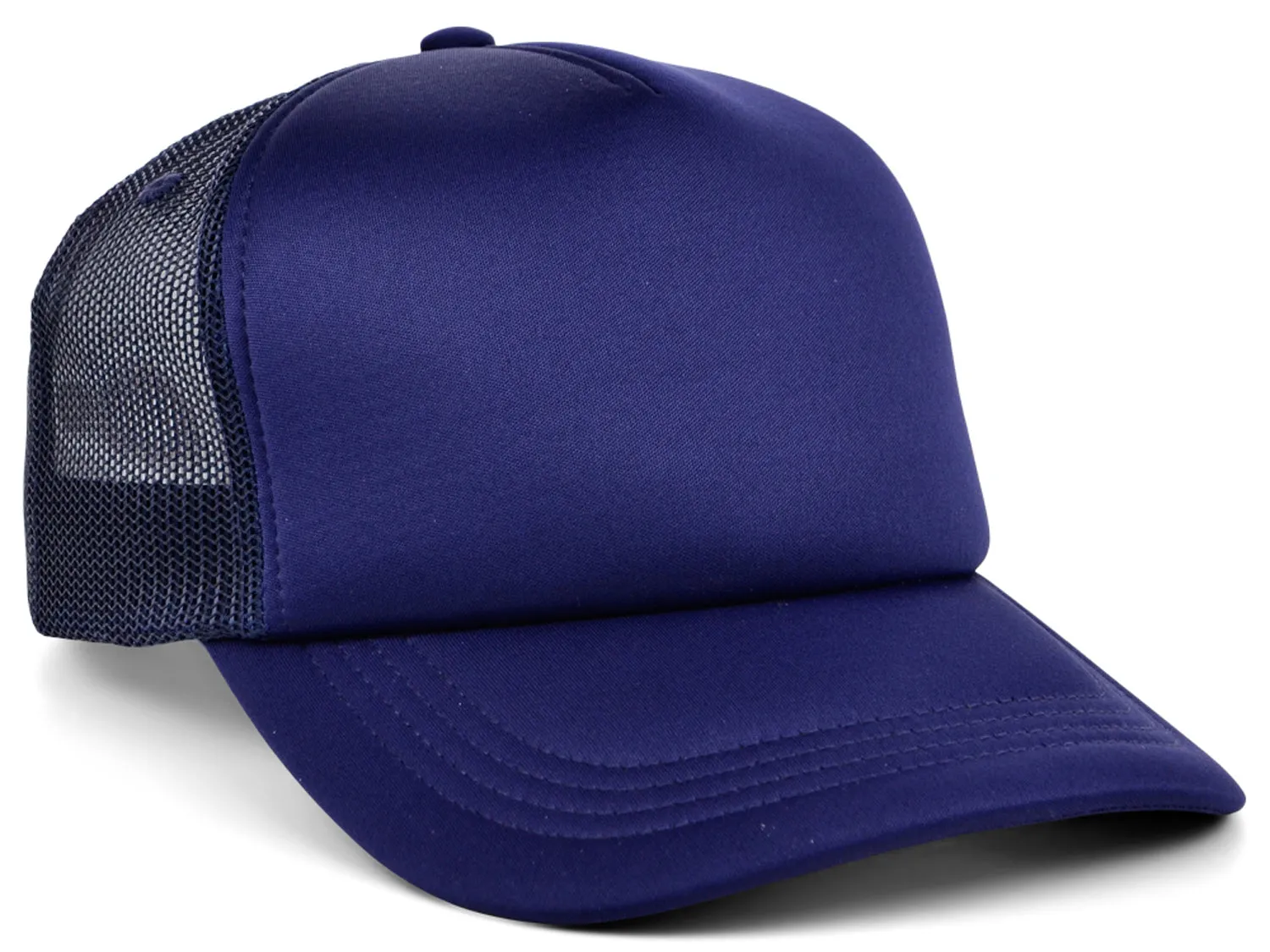 Crowns By Lids Screen Foam Trucker Cap - Navy/Navy