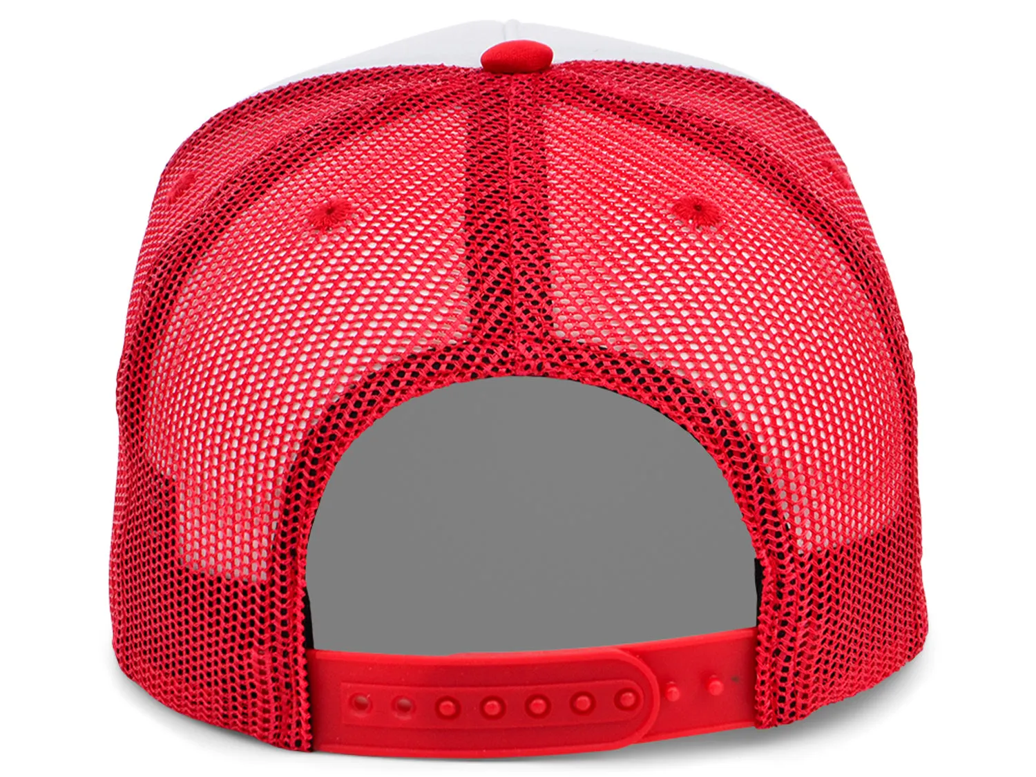 Crowns By Lids Screen Foam Trucker Cap - White/Red