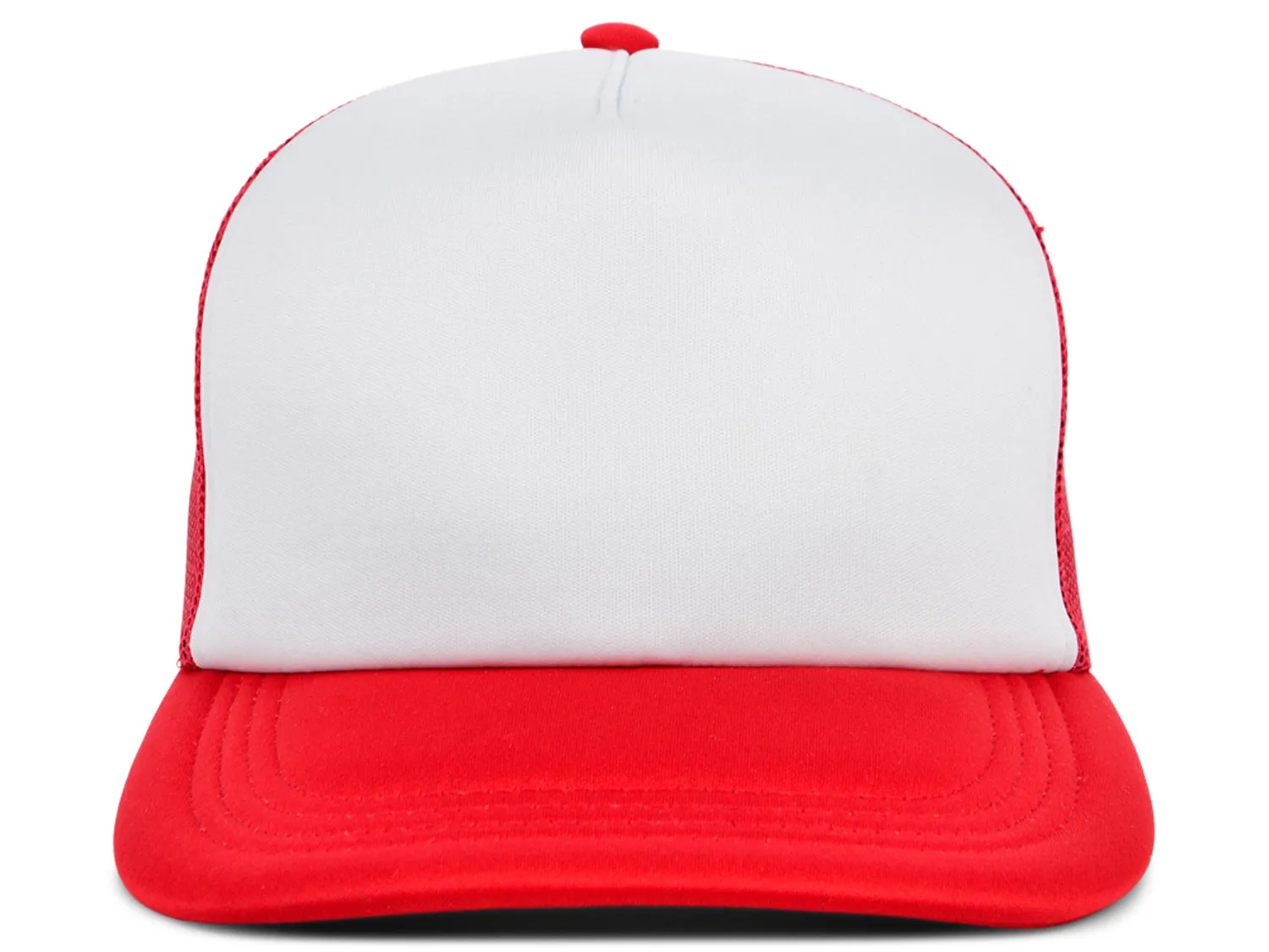 Crowns By Lids Screen Foam Trucker Cap - White/Red