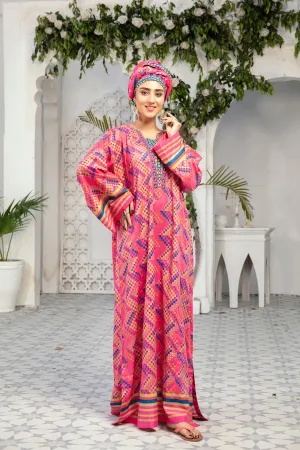 DE20-26 Printed Embroidered Stitched Fustaan  1PC