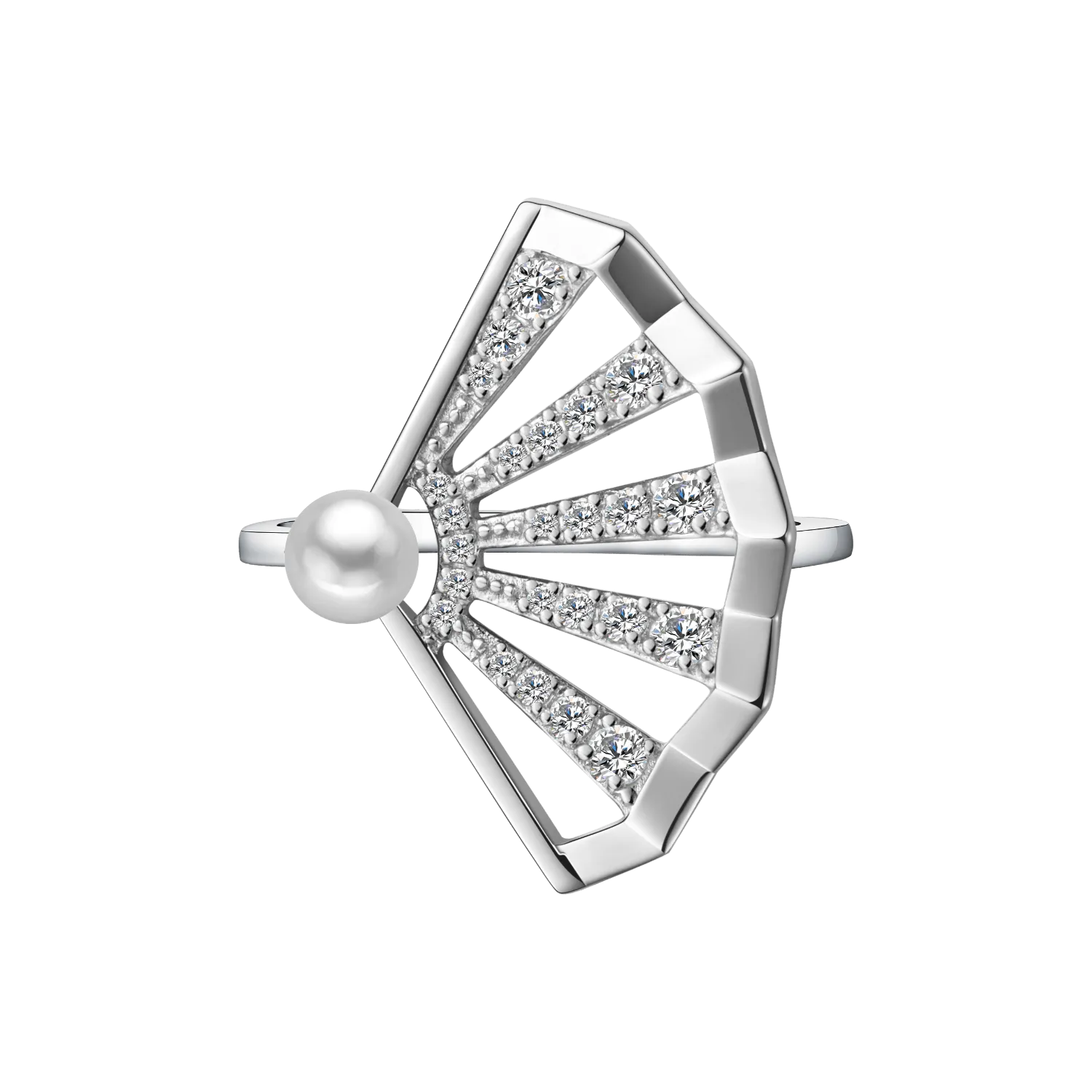Folding Fan Statement Ring
