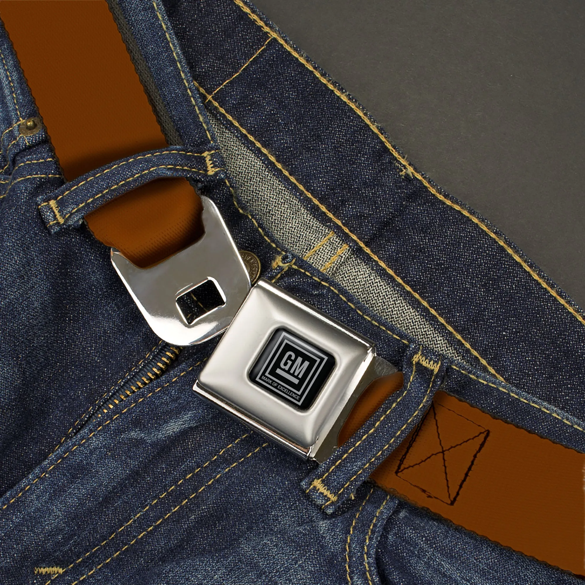 GM Seatbelt Belt - Brown Webbing