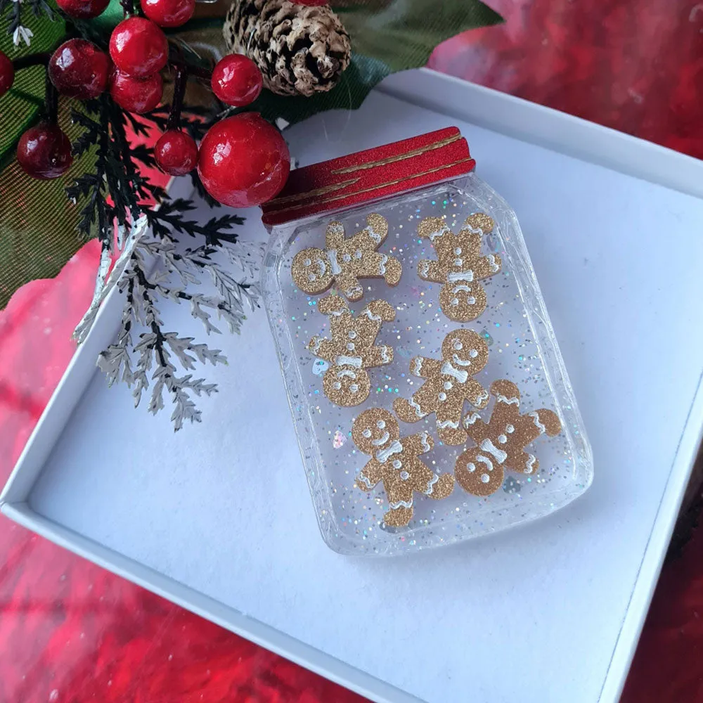Jar Of Gingers Brooch by Cherryloco Jewellery