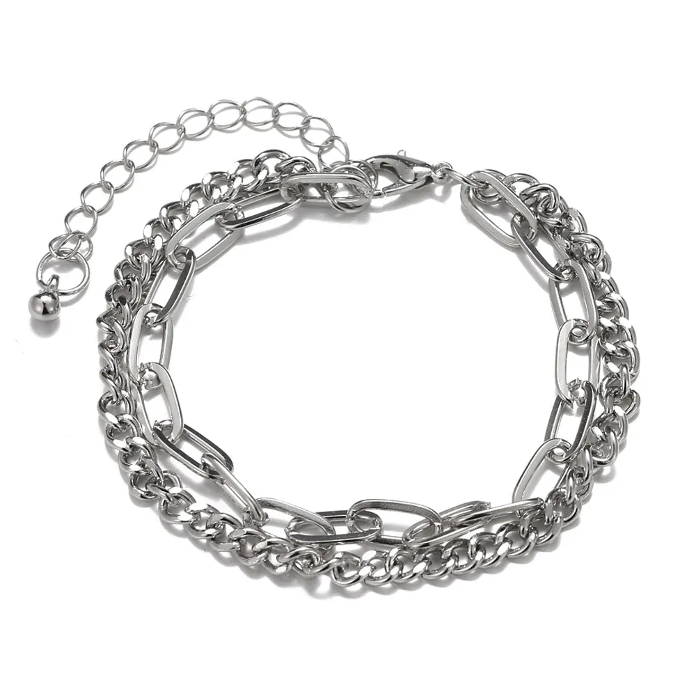 MAYTRENDS  -  Bohemian Bracelets for Women Fashion Multilayer Beaded Chain Bracelets Set Charm Bracelet Bangles Jewelry Punk