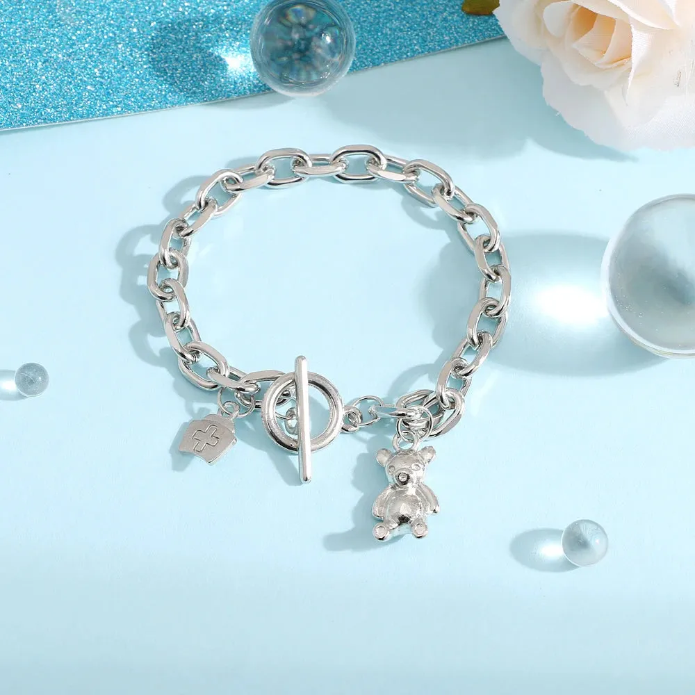 MAYTRENDS  -  Bohemian Bracelets for Women Fashion Multilayer Beaded Chain Bracelets Set Charm Bracelet Bangles Jewelry Punk