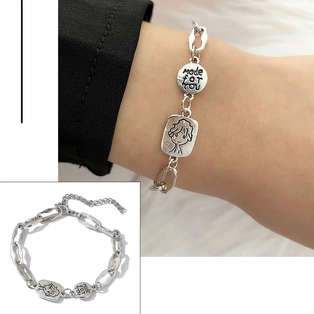 MAYTRENDS  -  Bohemian Bracelets for Women Fashion Multilayer Beaded Chain Bracelets Set Charm Bracelet Bangles Jewelry Punk