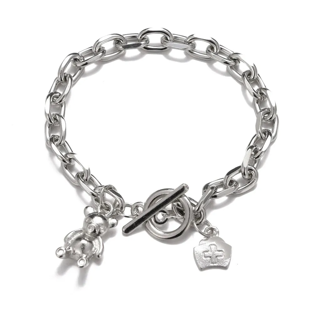 MAYTRENDS  -  Bohemian Bracelets for Women Fashion Multilayer Beaded Chain Bracelets Set Charm Bracelet Bangles Jewelry Punk