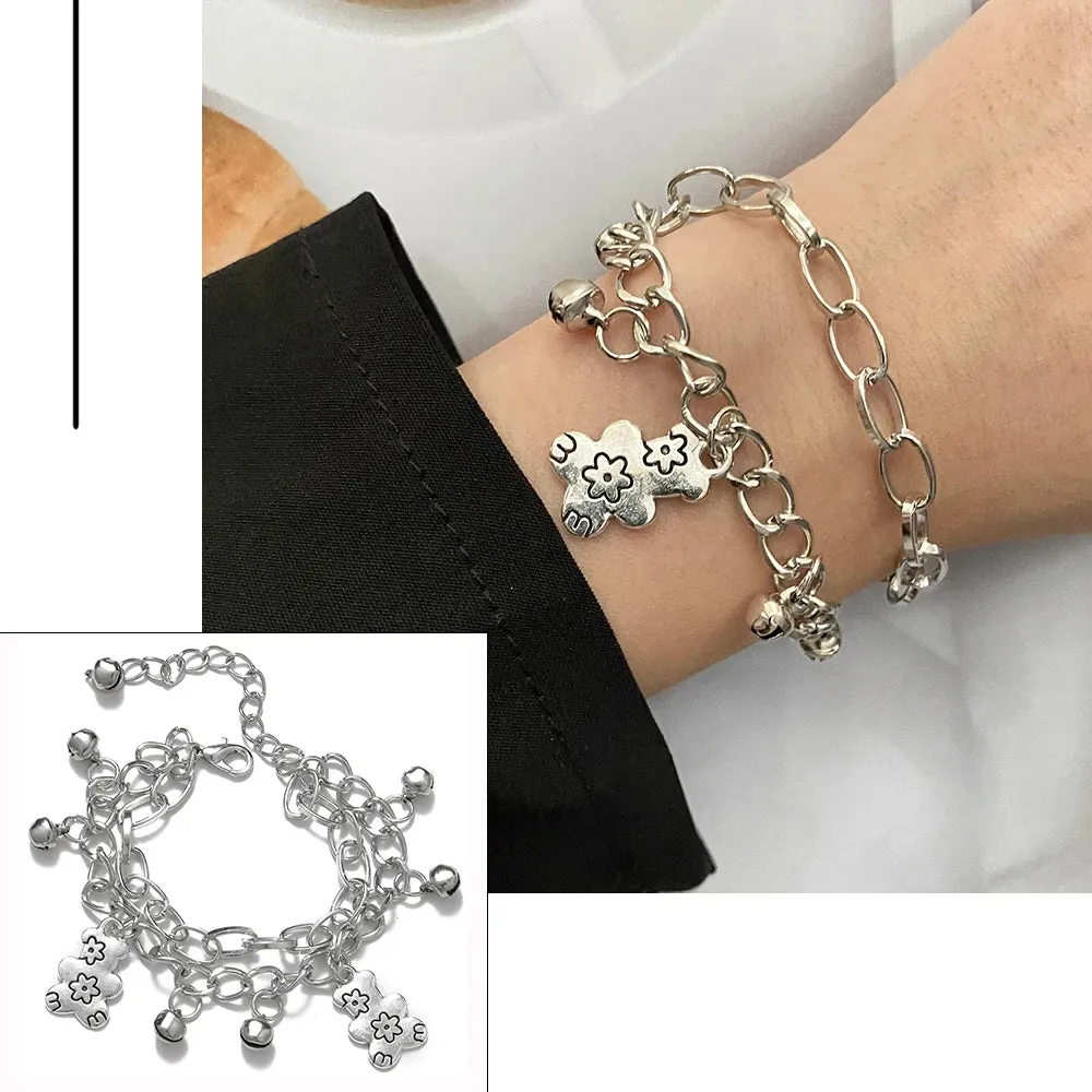 MAYTRENDS  -  Bohemian Bracelets for Women Fashion Multilayer Beaded Chain Bracelets Set Charm Bracelet Bangles Jewelry Punk