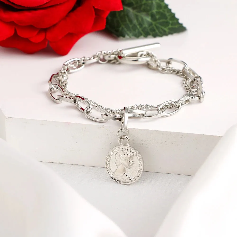 MAYTRENDS  -  Bohemian Bracelets for Women Fashion Multilayer Beaded Chain Bracelets Set Charm Bracelet Bangles Jewelry Punk