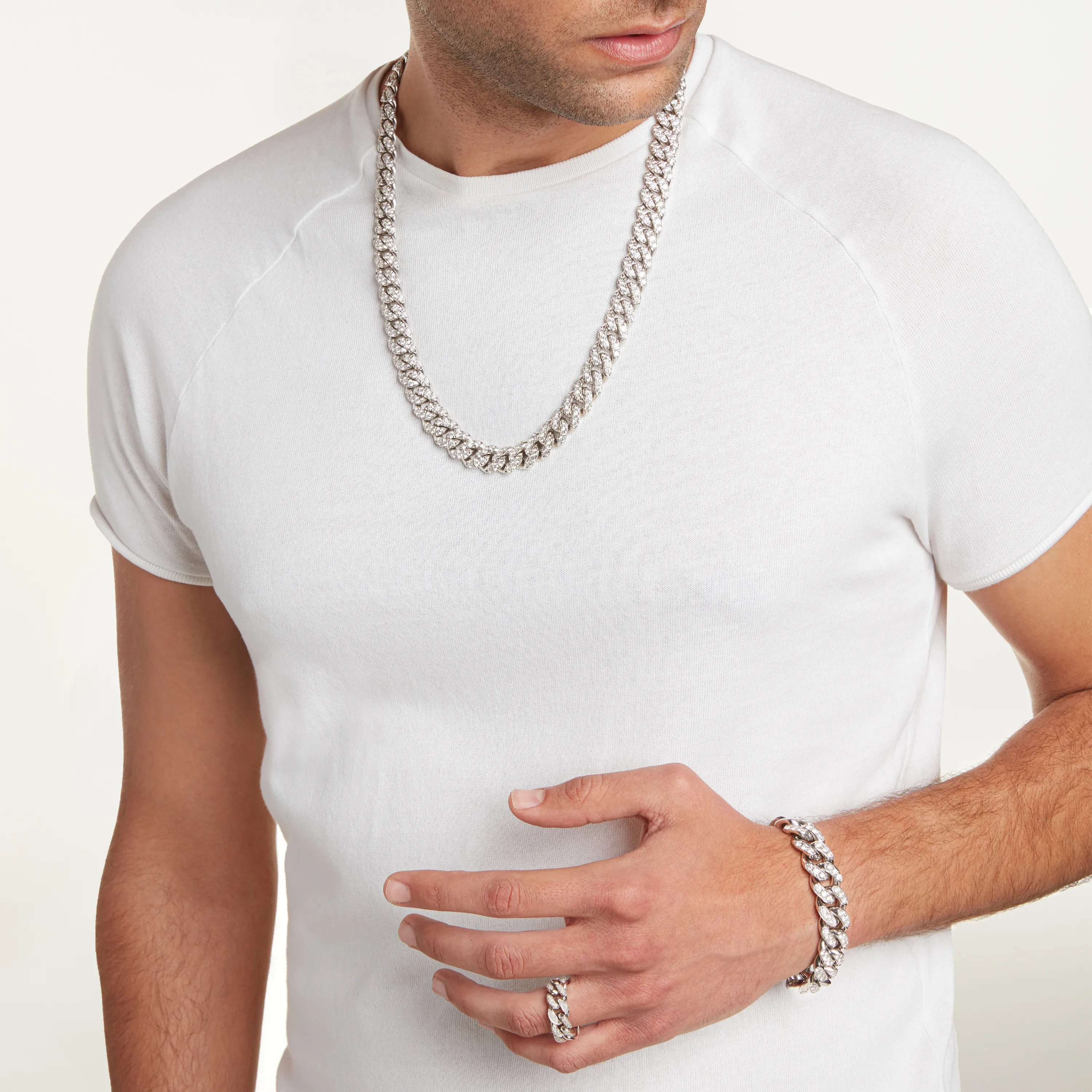MEN'S DIAMOND MEGA LINK NECKLACE