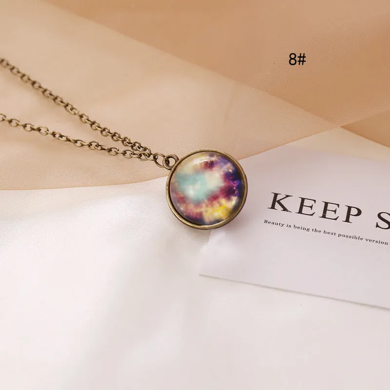 Minimalist Cactus Zodiac Sign Alloy Electroplating Necklaces