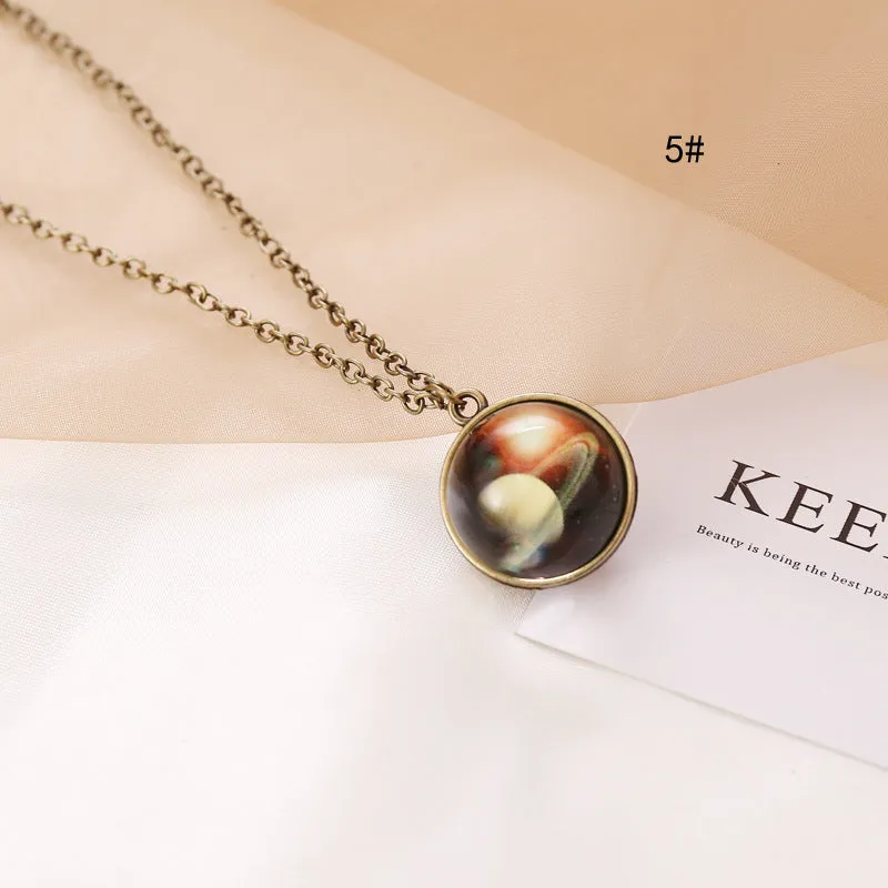 Minimalist Cactus Zodiac Sign Alloy Electroplating Necklaces