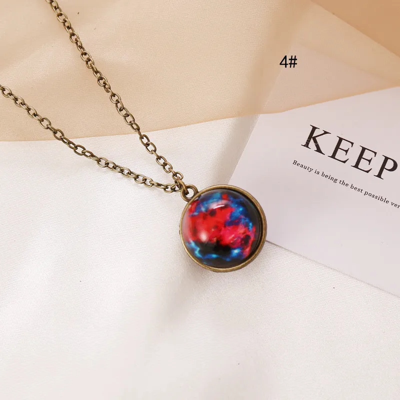 Minimalist Cactus Zodiac Sign Alloy Electroplating Necklaces