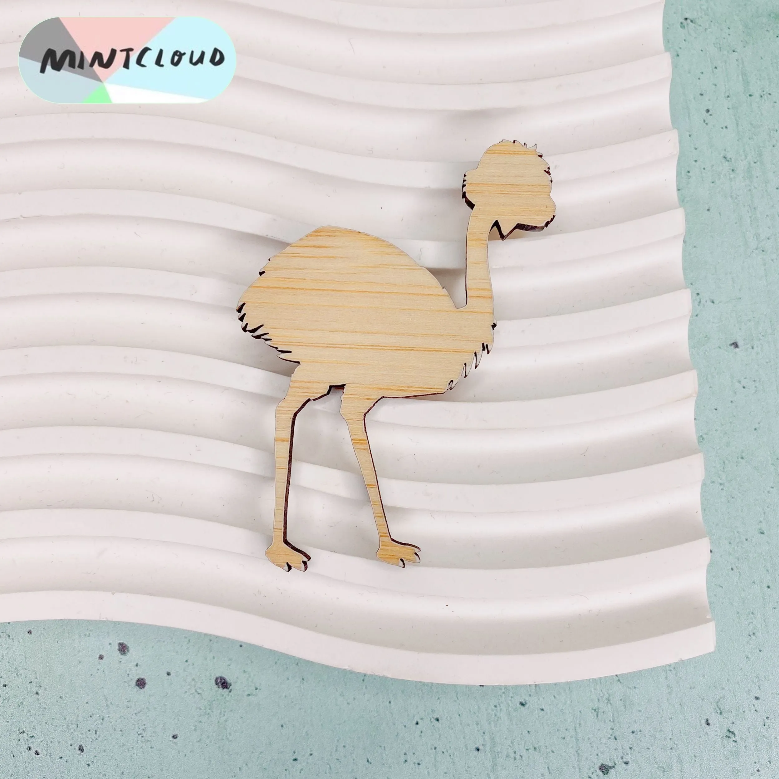 Mintcloud Brooch - Emu
