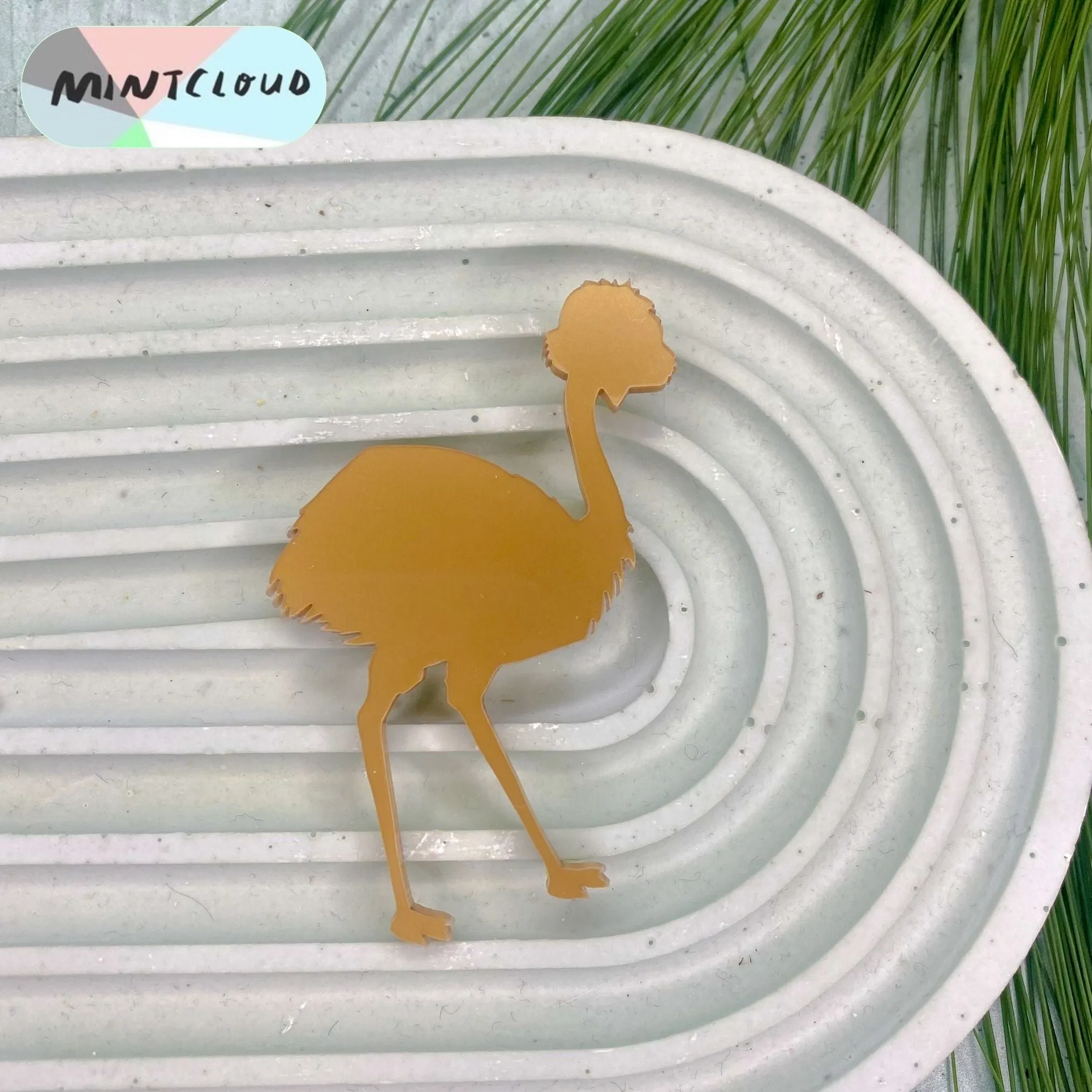 Mintcloud Brooch - Emu