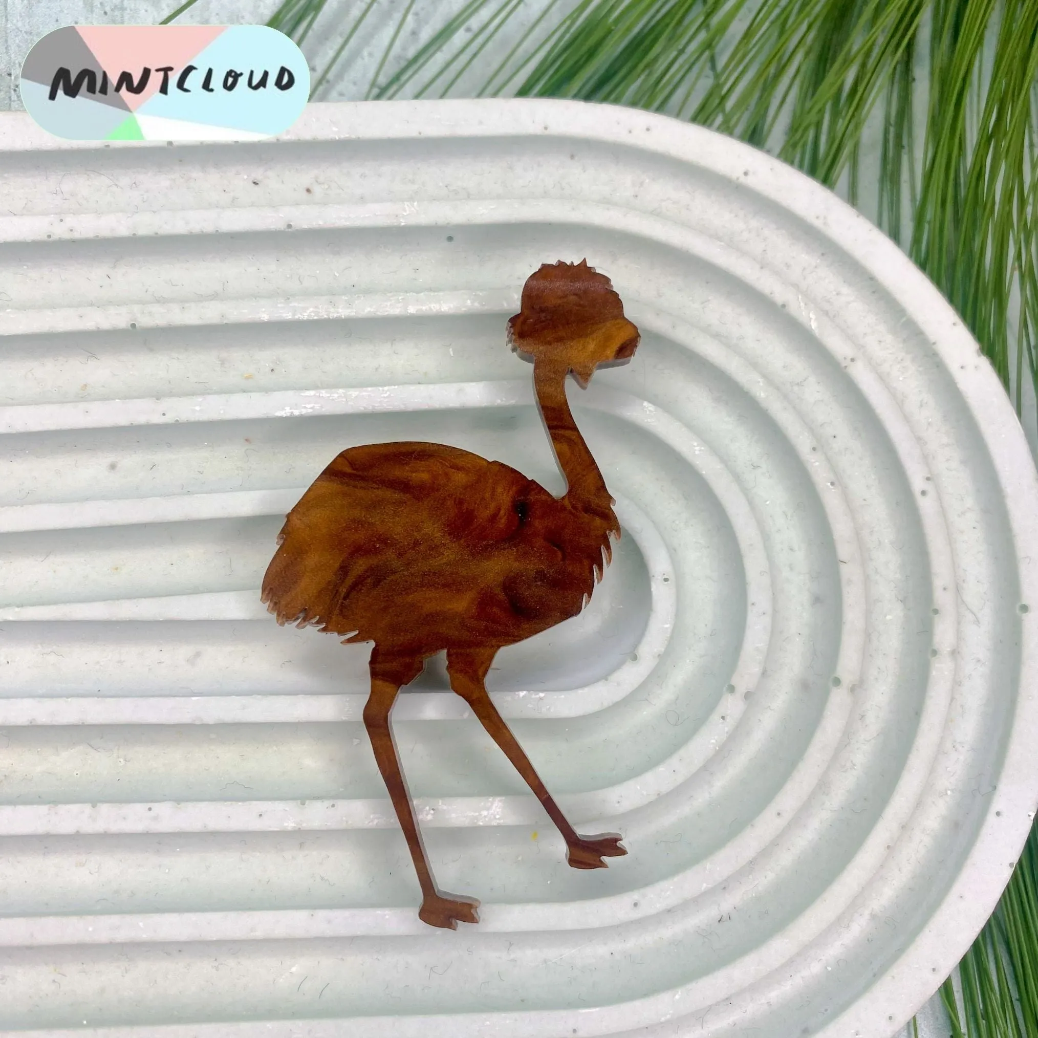 Mintcloud Brooch - Emu