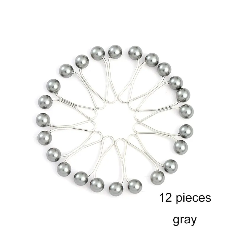 Multicolor Headscarf  Pearl Pins Clips Pins Hijab Scarf Clips Muslim Arab Shawl Islamic Accessories Women Jewelry