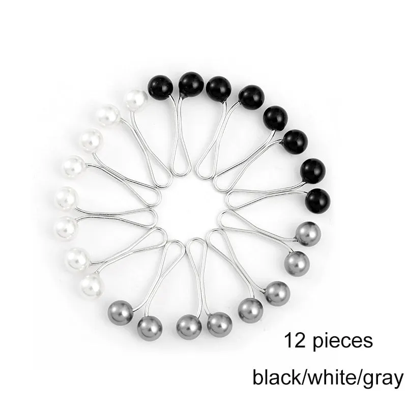 Multicolor Headscarf  Pearl Pins Clips Pins Hijab Scarf Clips Muslim Arab Shawl Islamic Accessories Women Jewelry