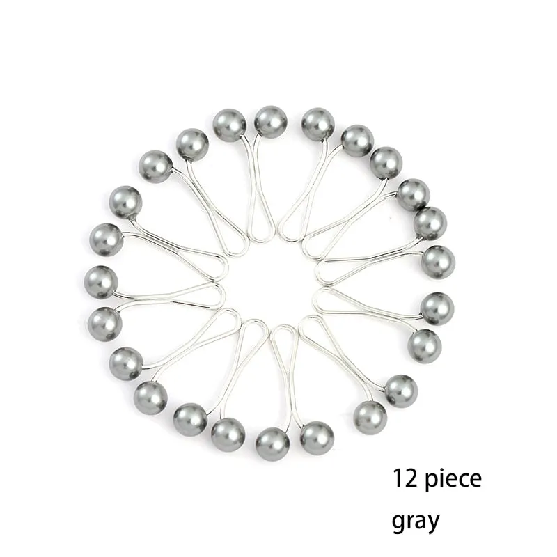 Multicolor Headscarf  Pearl Pins Clips Pins Hijab Scarf Clips Muslim Arab Shawl Islamic Accessories Women Jewelry