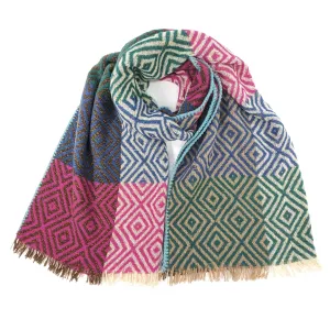Nevsha - Sparkling Diamonds Blanket Scarf (65x180cm) - Vibrant Colours