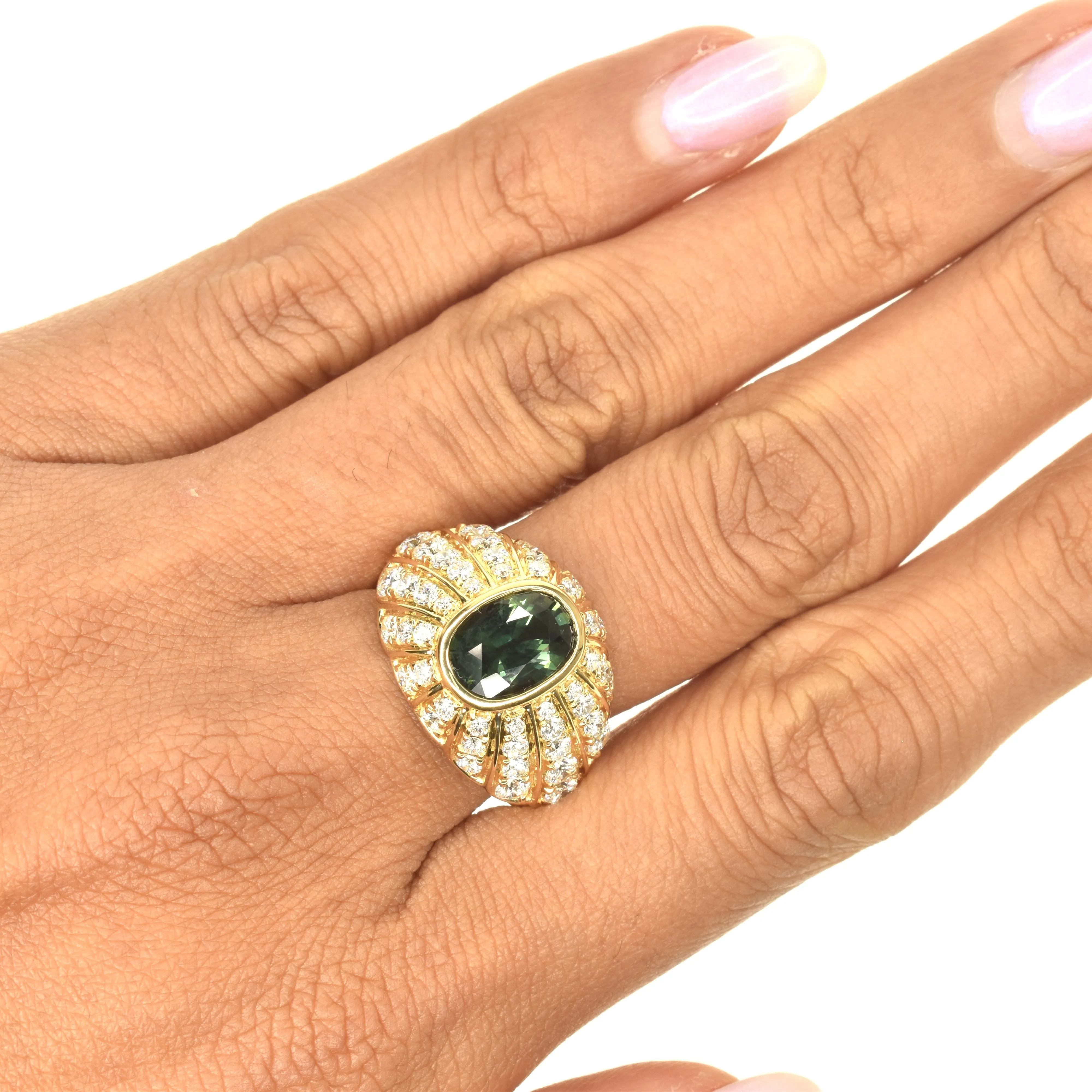 Oval Sapphire Cocktail Ring