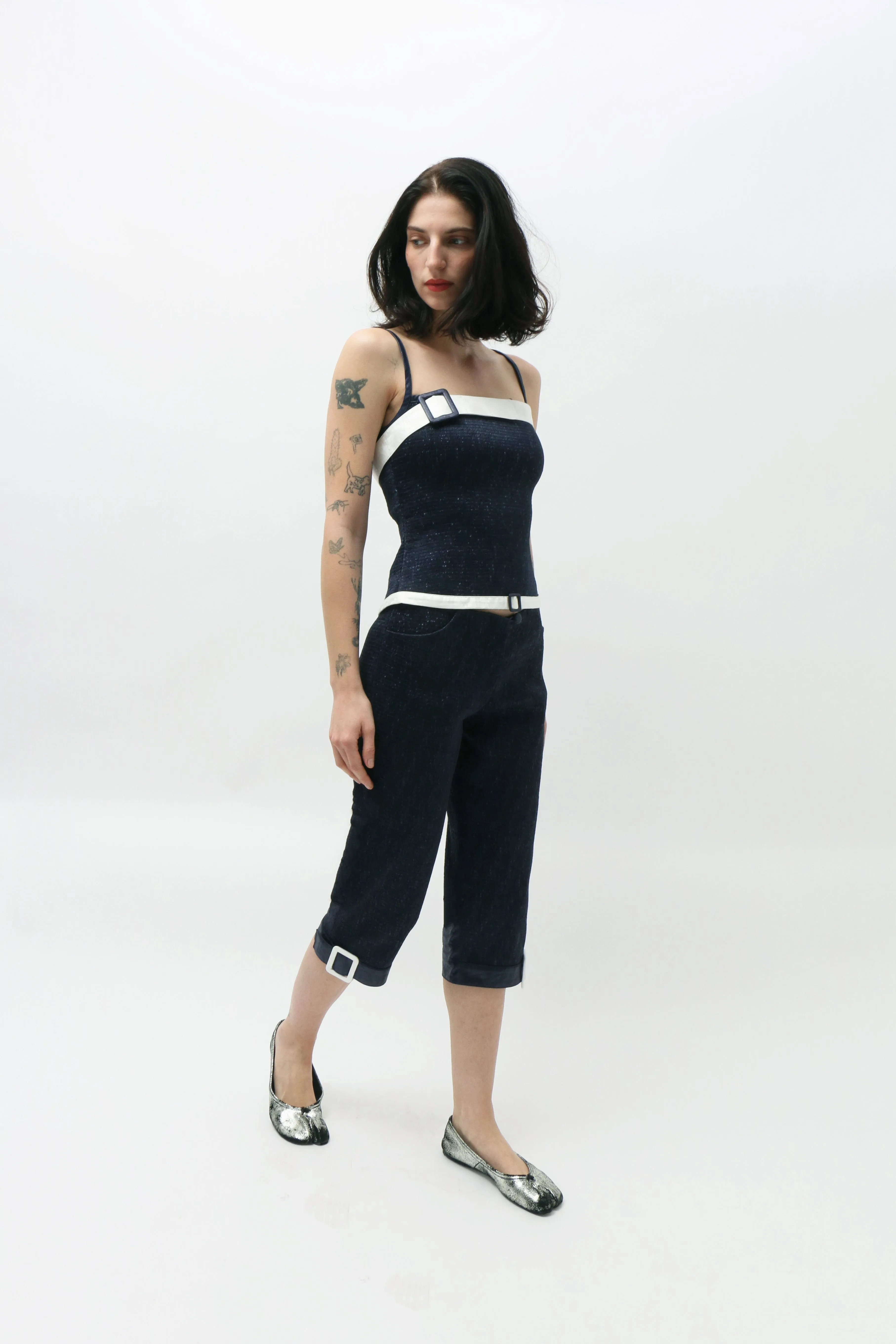 Pantacourt Belt Pant