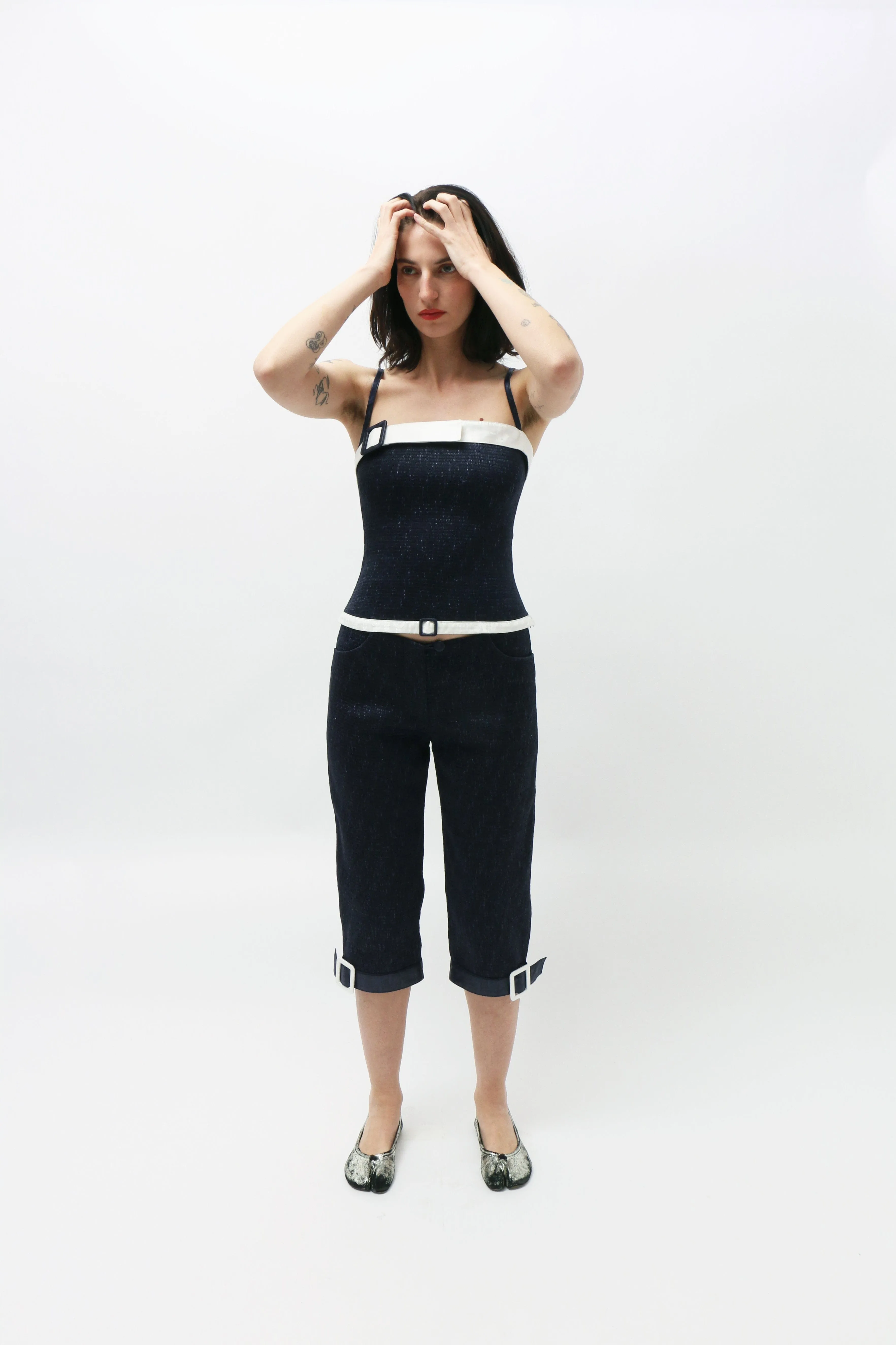 Pantacourt Belt Pant