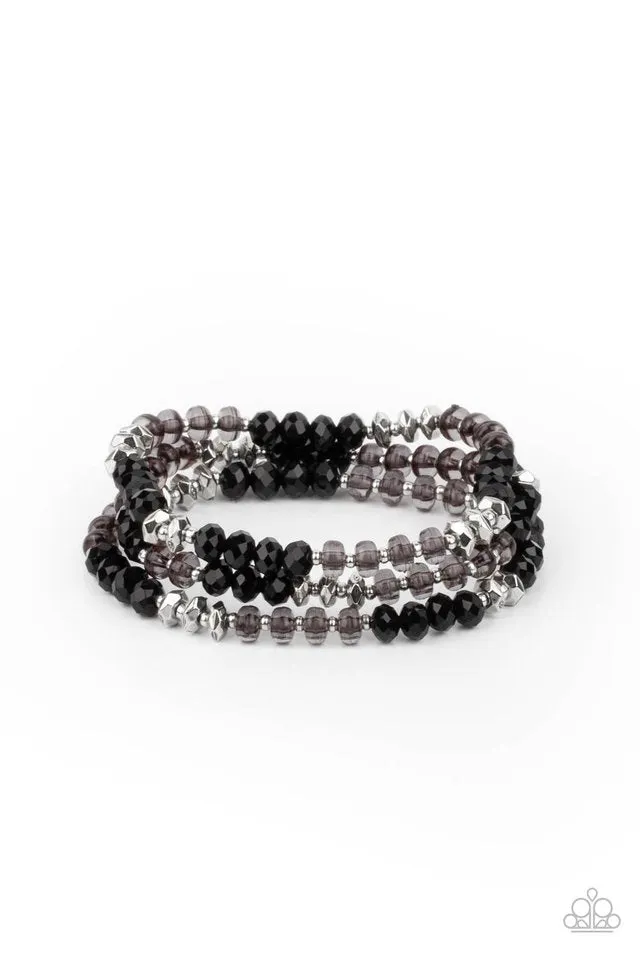 Paparazzi Bracelet ~ Stellar Strut - Black