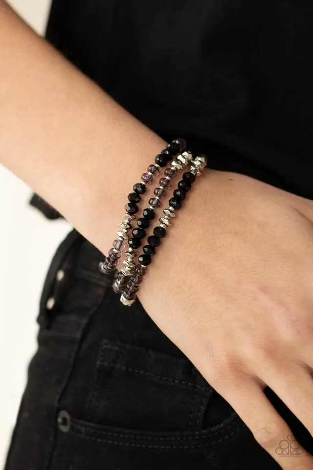 Paparazzi Bracelet ~ Stellar Strut - Black