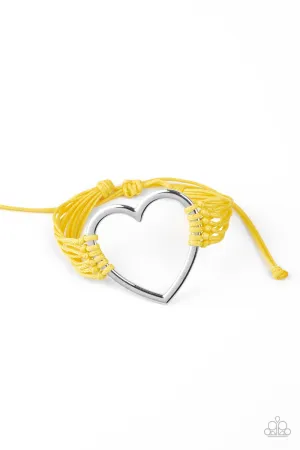 PAPARAZZI Playing With My HEARTSTRINGS - Yellow 742