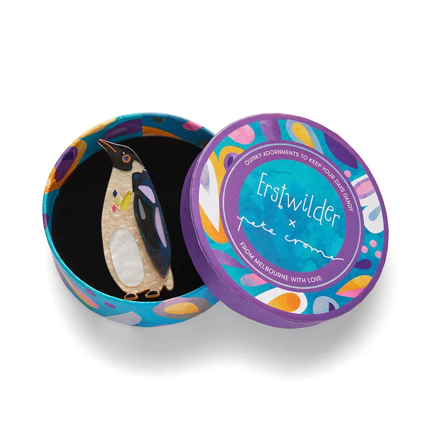 Pete Cromer The Emboldened Emperor Penguin Brooch