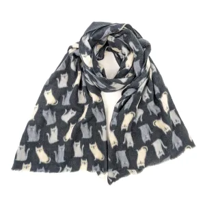Podles - Fluffy Cat Scarf (85x180cm) - Black