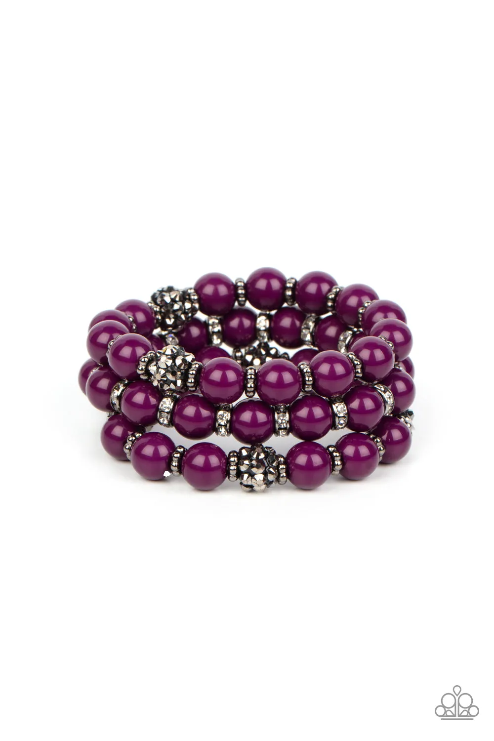 Poshly Packing - Purple stackable bracelet