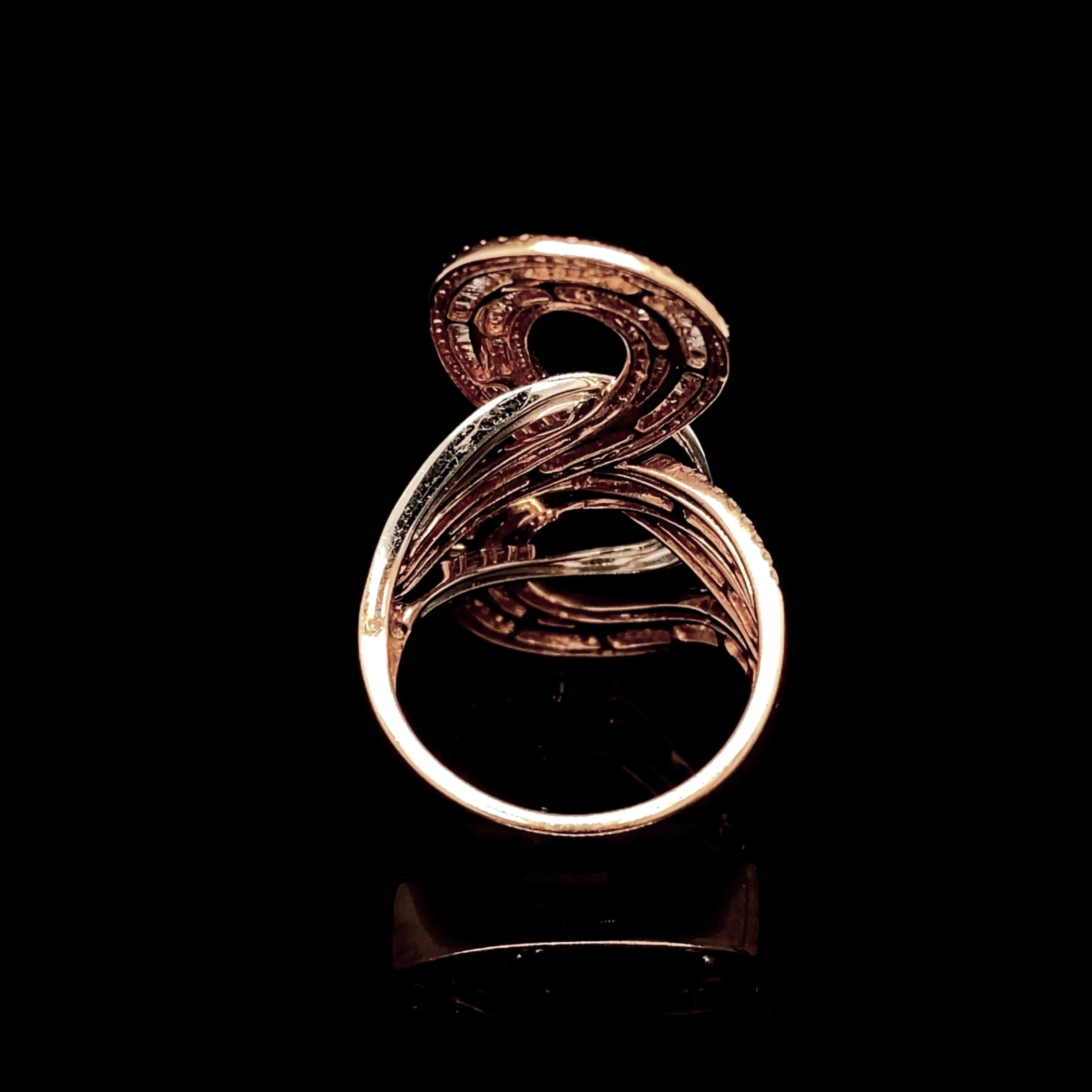 PREORDER | Rose Infinity Statement Diamond Ring 14kt